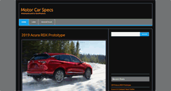 Desktop Screenshot of motorcarspec.com